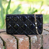 Brynleigh Black Quilted Crossbody