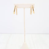 McPherson Pearl Double Hoop Gold Earring