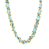 Turquoise Blue Bandana Necklace
