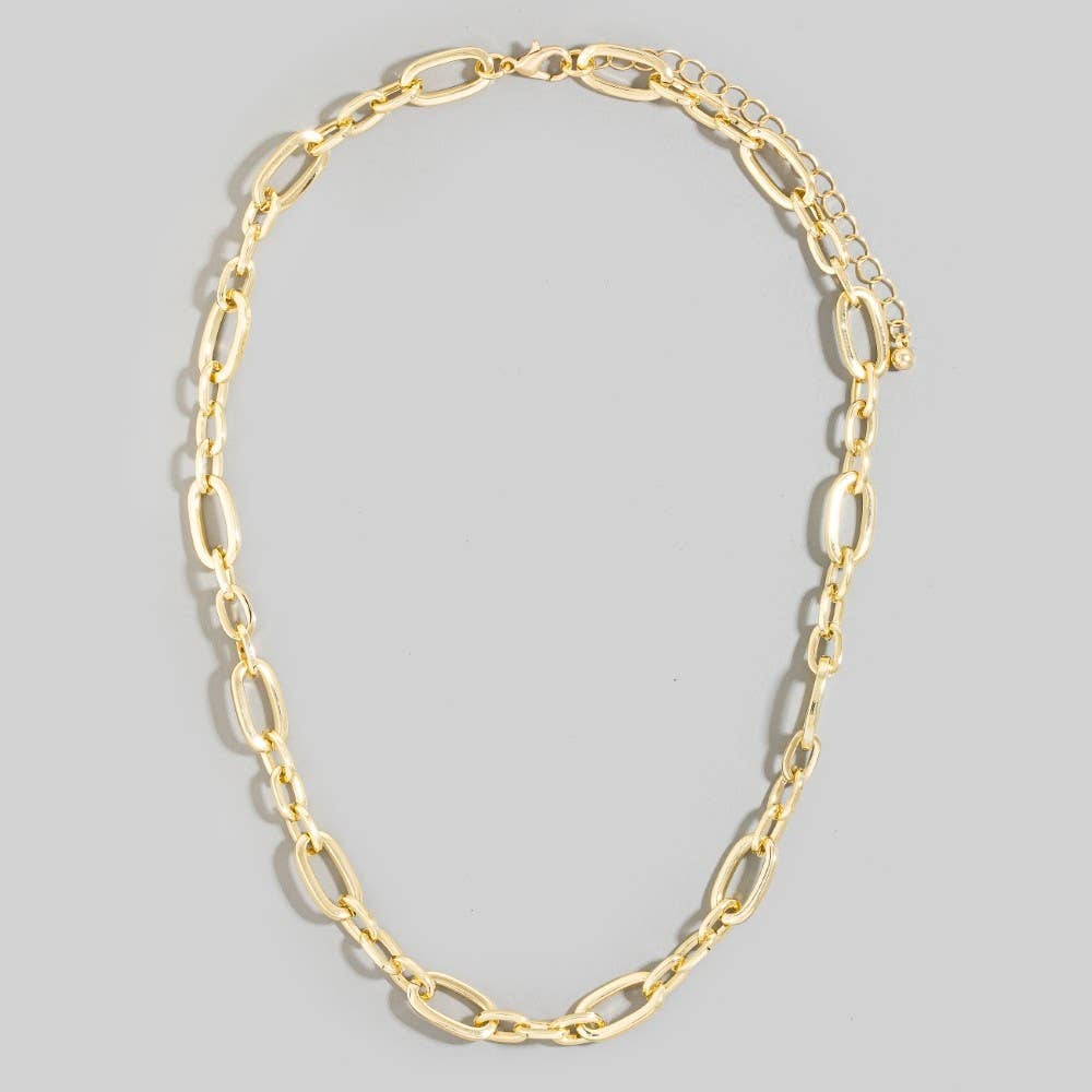 Cable Gold Chain Link Necklace - A3 Accessories - Jewelry - Clover + Bee