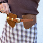 Calf Hair Waist Belt