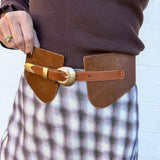 Calf Hair Waist Belt