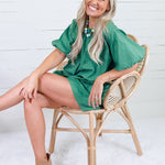 Carmela Green Dotted Shorts