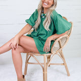 Carmela Green Dotted Shorts