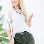 Carnival Ivory Boxy Sweater Le Lis