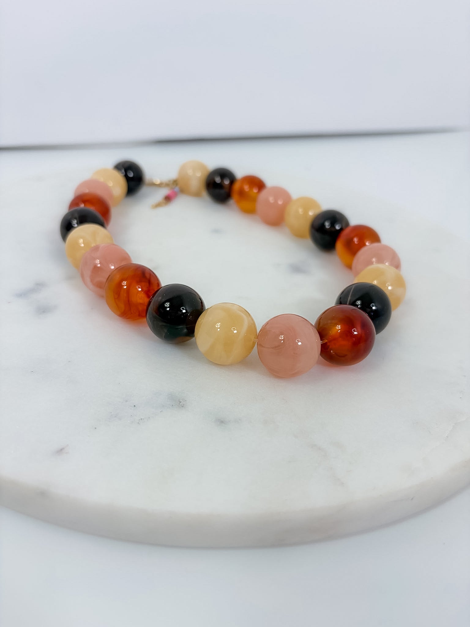 Carolina Multi Nuetral Beaded Necklace - A3 Accessories - Jewelry - Clover + Bee