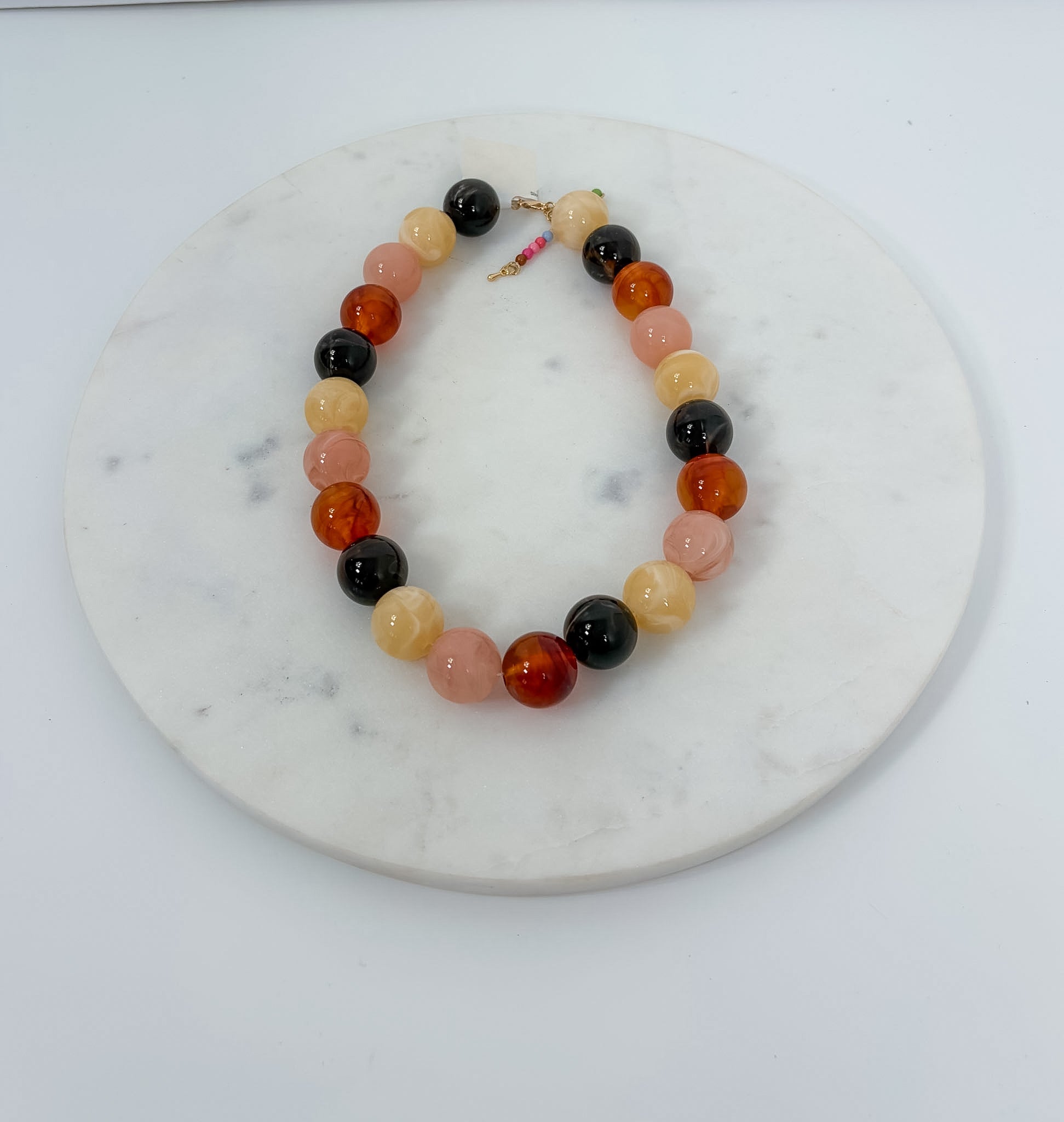 Carolina Multi Nuetral Beaded Necklace - A3 Accessories - Jewelry - Clover + Bee