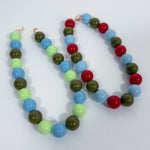 Carson Acrylic Ball Beaded Necklace