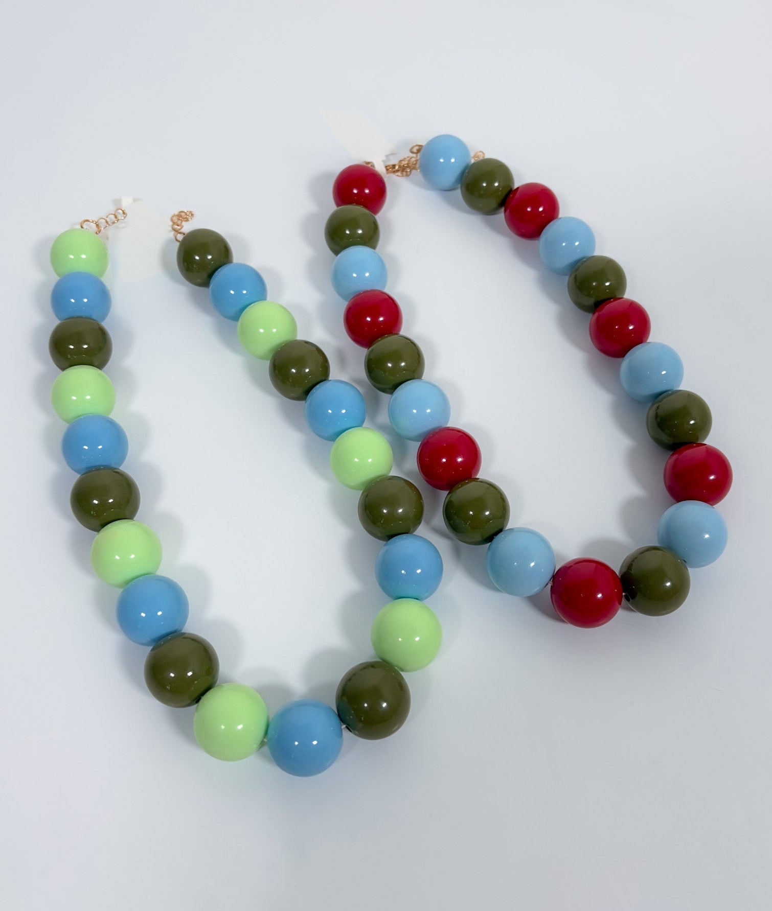 Carson Acrylic Ball Beaded Necklace