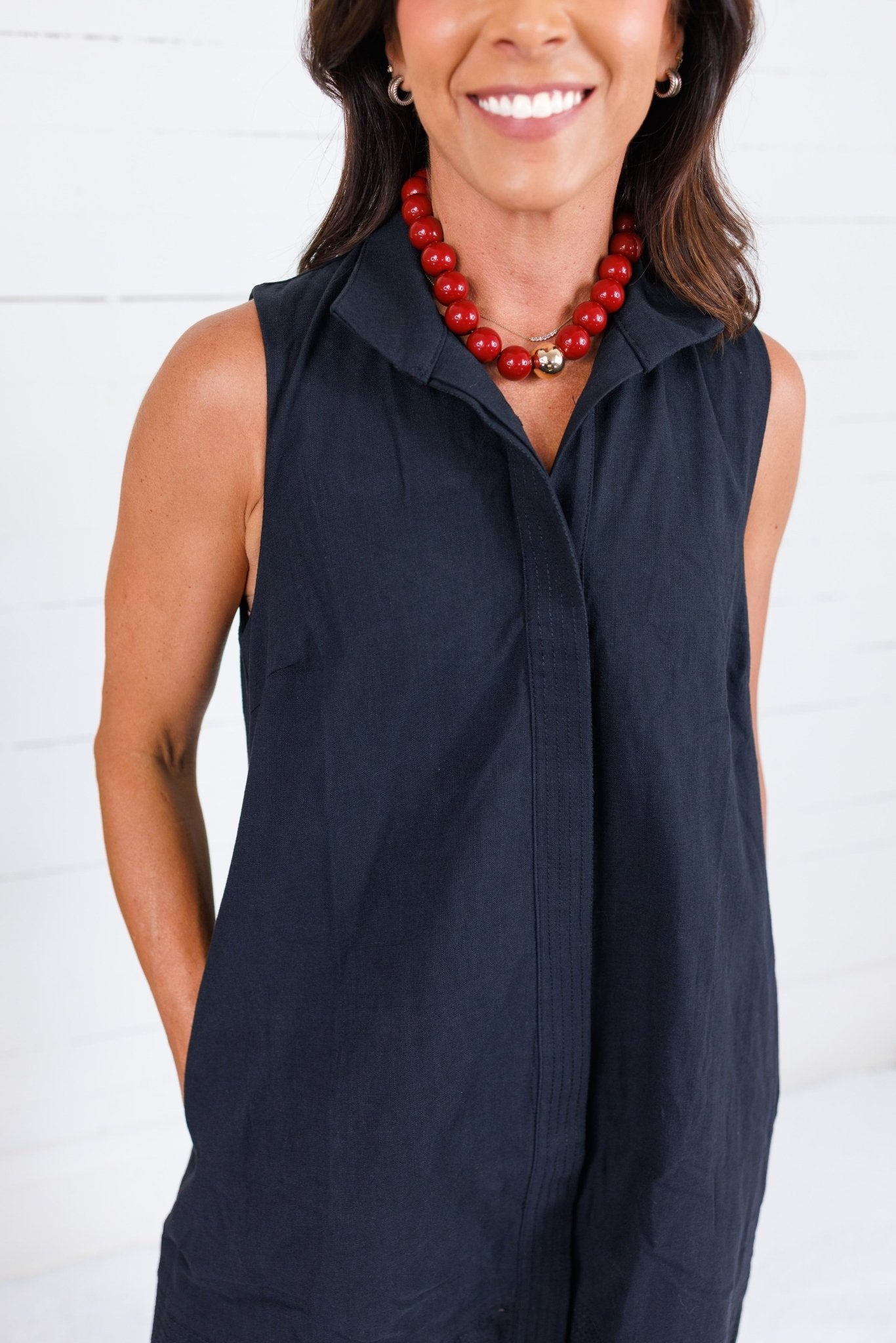 Catherine Black Mini Dress Entro