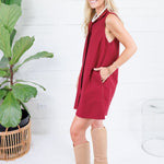 Catherine Crimson Mini Dress Entro