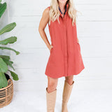 Catherine Rust Mini Dress Entro
