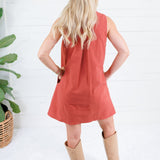 Catherine Rust Mini Dress Entro