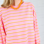 Charles Pink + Orange Lounge Sweatshirt