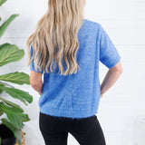 Charleston Canary Blue SS Sweater Molly Bracken