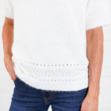 Charleston Canary Ivory SS Sweater Molly Bracken