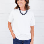 Charleston Canary Ivory SS Sweater Molly Bracken