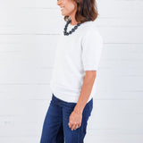 Charleston Canary Ivory SS Sweater Molly Bracken