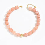 Charlotte Barrel Acrylic Bead + Gold Necklace - A3 Accessories - Jewelry - Clover + Bee