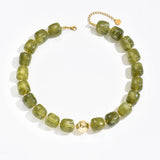 Charlotte Barrel Acrylic Bead + Gold Necklace - A3 Accessories - Jewelry - Clover + Bee