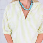 Charlotte Lime Seersucker Mini Dress Adrienne