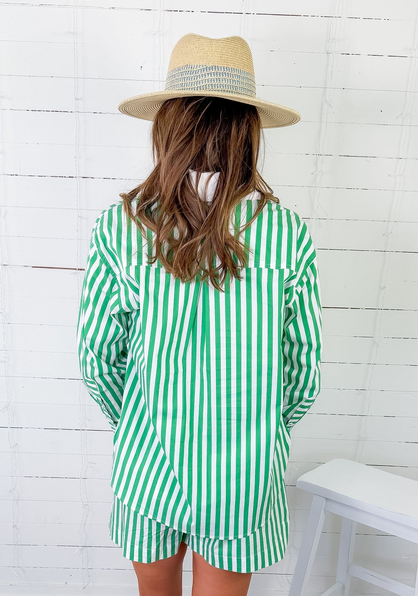 Chevy Kelly + White Striped Top
