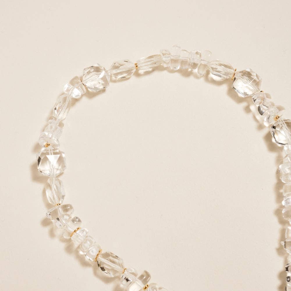 Chunky Clear Resin Bead Necklace - A3 Accessories - Jewelry - Clover + Bee