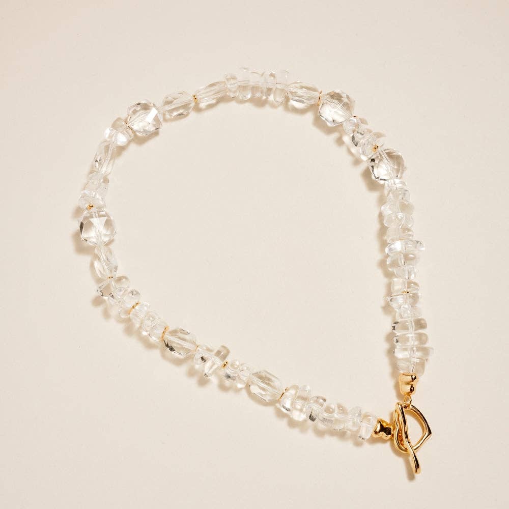 Chunky Clear Resin Bead Necklace - A3 Accessories - Jewelry - Clover + Bee