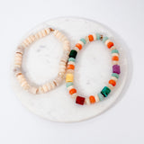 Chunky Marble Resin Beaded Necklace - A3 Accessories - Jewelry - Clover + Bee