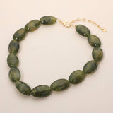 Chunky Marbled Pebble Beaded Statement Necklace - A3 Accessories - Jewelry - Clover + Bee