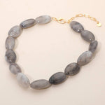 Chunky Marbled Pebble Beaded Statement Necklace - A3 Accessories - Jewelry - Clover + Bee