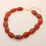 Chunky Marbled Pebble Beaded Statement Necklace - A3 Accessories - Jewelry - Clover + Bee