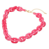 Chunky Resin Chain Link Necklace - A3 Accessories - Jewelry - Clover + Bee