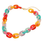 Chunky Resin Chain Link Necklace - A3 Accessories - Jewelry - Clover + Bee