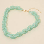 Chunky Resin Chain Link Necklace - A3 Accessories - Jewelry - Clover + Bee