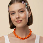 Chunky Resin Chain Link Necklace - A3 Accessories - Jewelry - Clover + Bee
