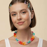 Chunky Resin Chain Link Necklace - A3 Accessories - Jewelry - Clover + Bee