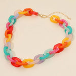Chunky Resin Chain Link Necklace - A3 Accessories - Jewelry - Clover + Bee