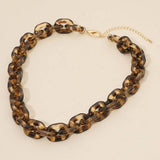 Chunky Resin Chain Link Necklace - A3 Accessories - Jewelry - Clover + Bee