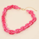 Chunky Resin Chain Link Necklace - A3 Accessories - Jewelry - Clover + Bee
