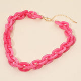 Chunky Resin Chain Link Necklace - A3 Accessories - Jewelry - Clover + Bee