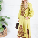 Cissy Chartreuse Shift Maxi Dress Jodifl