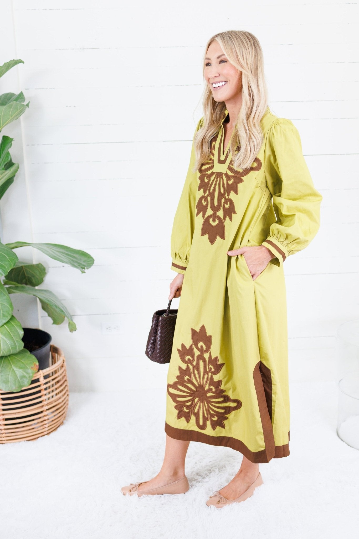 Cissy Chartreuse Shift Maxi Dress Jodifl