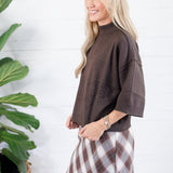 Clancy Brown Mock Neck Sweater Glam