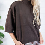 Clancy Brown Mock Neck Sweater Glam