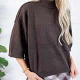 Clancy Brown Mock Neck Sweater Glam