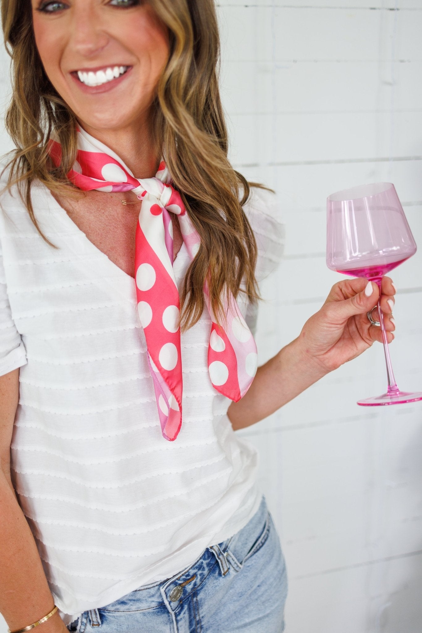Caroline White Textured Knit Top Staccato