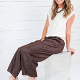 Claude Espresso Pegged Pants Mustard Seed