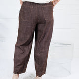 Claude Espresso Pegged Pants Mustard Seed