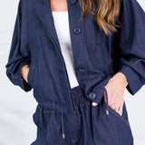 Claude Indigo Pegged Pants Mustard Seed